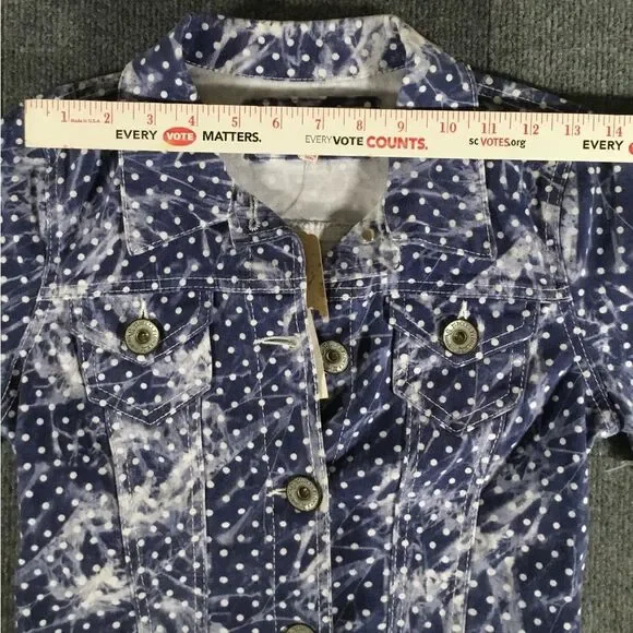 Wallflower crop denim jacket size small NWT - Picture 9 of 11